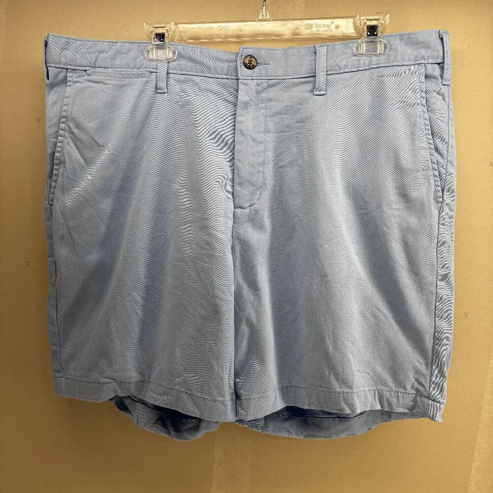 Nautica Shorts Mens 38W Sky Blue Flex Classic Fit Stretch Deck Flat Front Golf